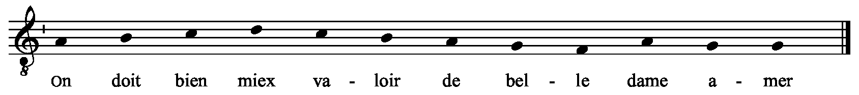 Refrain musical notation